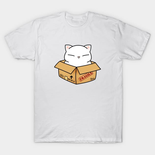 Cat in the Box T-Shirt by Takeda_Art